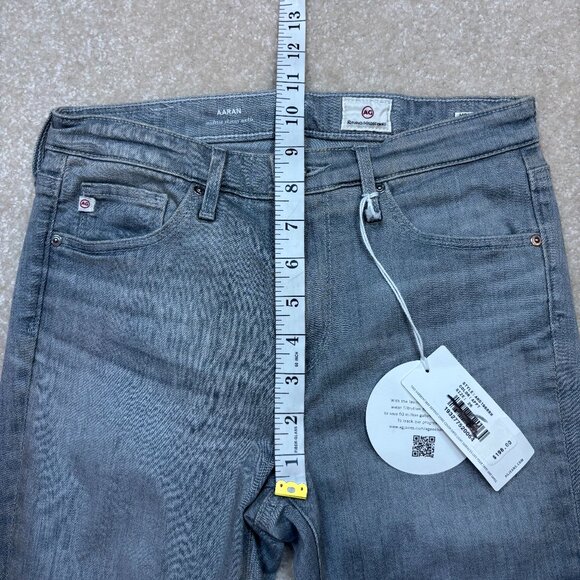 AG‎ Adriano Goldschmied Aaron Mid Rise Skinny Ankle Jeans in Gray Size 26R NWT - Picture 6 of 9